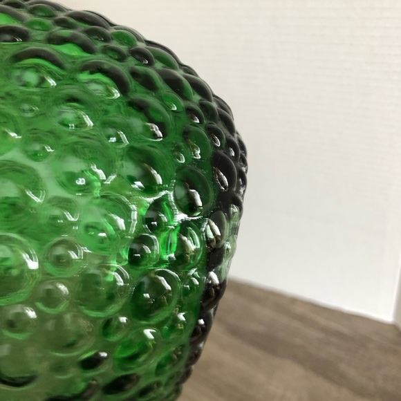 Vtg Empoli Italy Hobnail Genie Bottle with Stopper - Picture 9 of 17